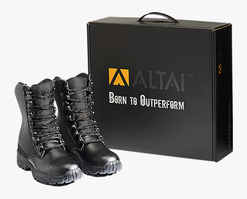 Leather Tactical Boots With Package Altai Gear - Motorcycle Boot, HD Png Download, Free Download