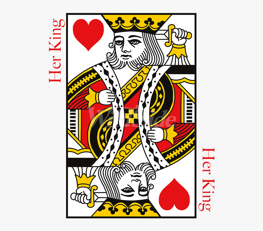 Her King Playing Card - King Of Hearts Card, HD Png Download, Free Download