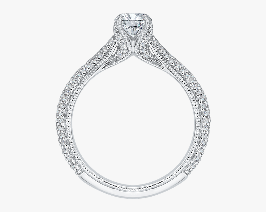 Promezza 14 K White Gold Promezza Engagement Ring - Engagement Ring, HD Png Download, Free Download