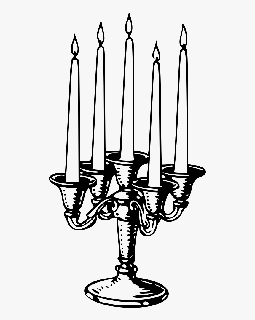 Candelabrum - Coloring Book Chandelier, HD Png Download, Free Download