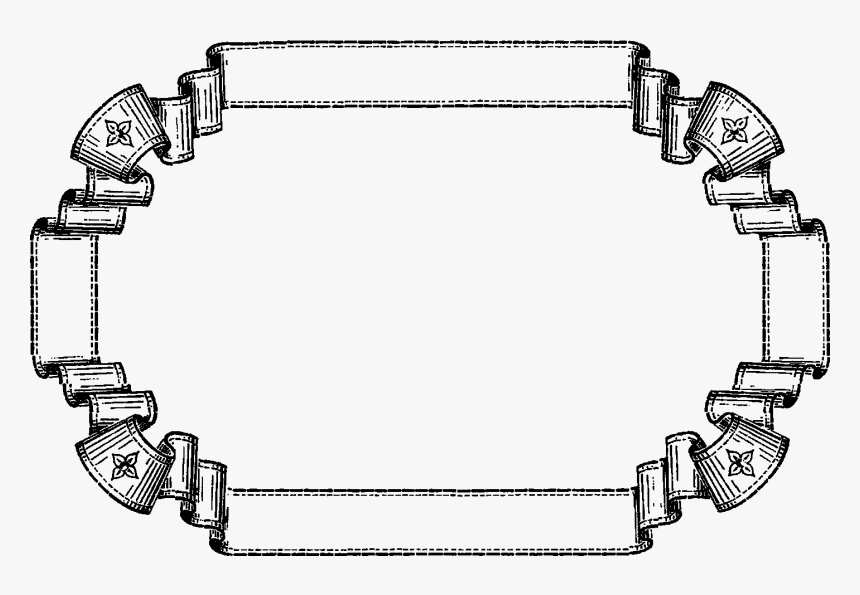 Picture Frames Banner Ribbon Clip Art - Vintage Banner Ribbons Png, Transparent Png, Free Download