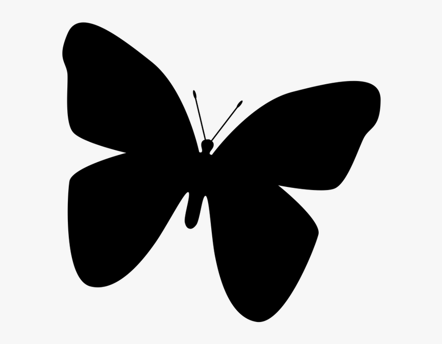 Butterfly Insect Silhouette Clip Art - Butterfly Wings Silhouette, HD Png Download, Free Download