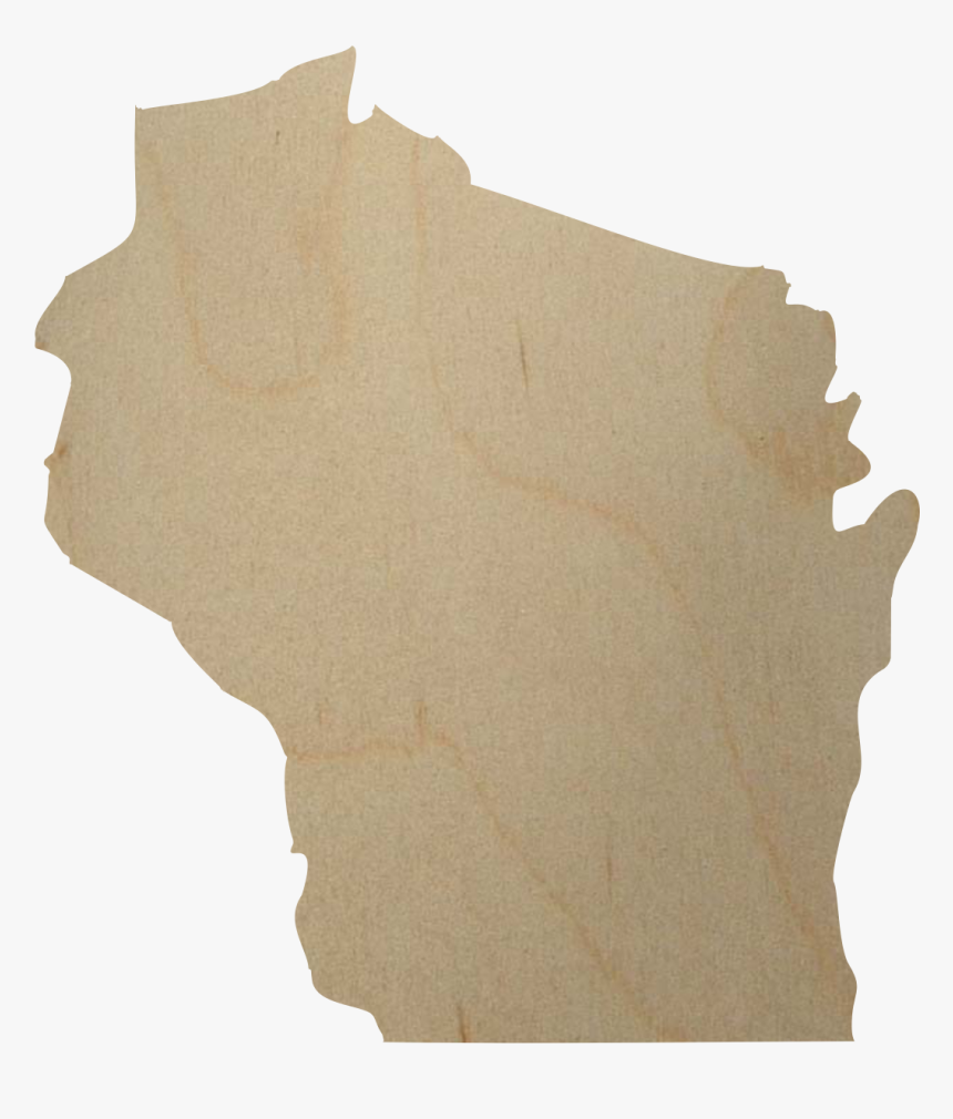Wisconsin State Wood Cutout - Tree, HD Png Download - kindpng.