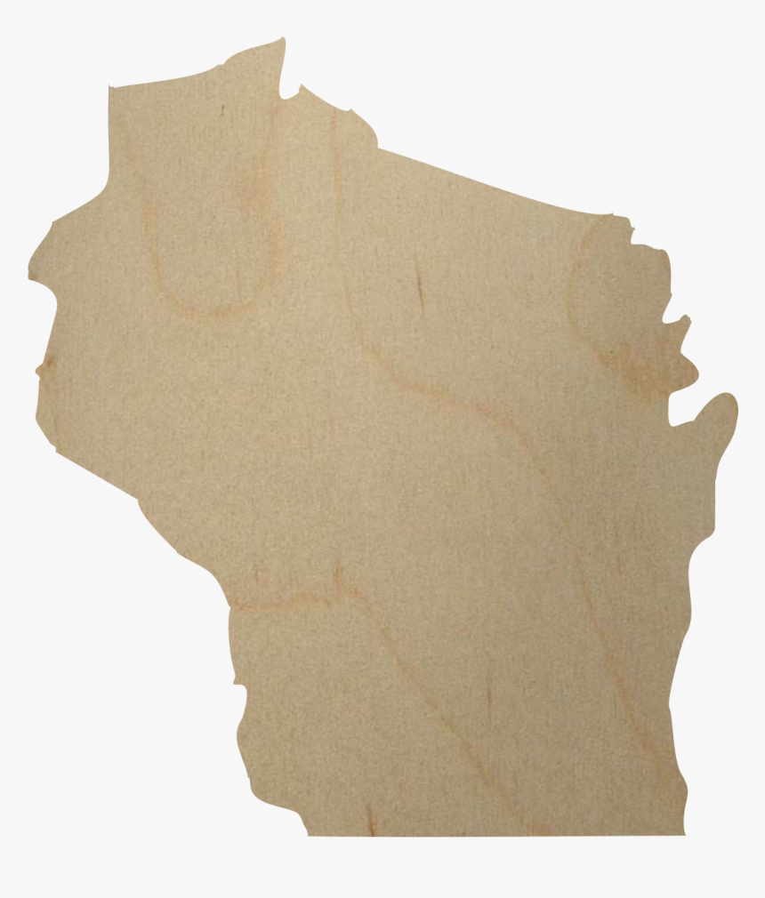 Wisconsin State Wood Cutout - Tree, HD Png Download, Free Download