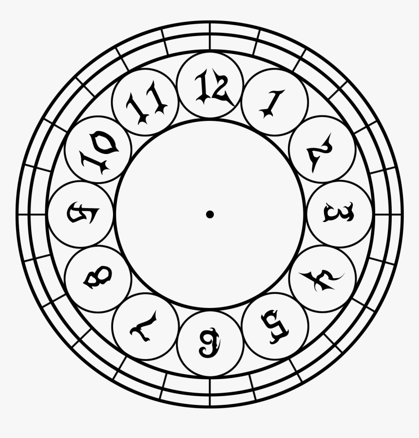 Free Printable Clock Template from www.kindpng.com