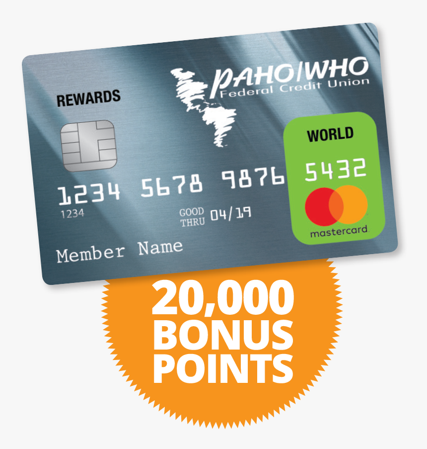 Apply For Your Paho/who Fcu Rewards World Mastercard - Credit Card, HD Png Download, Free Download