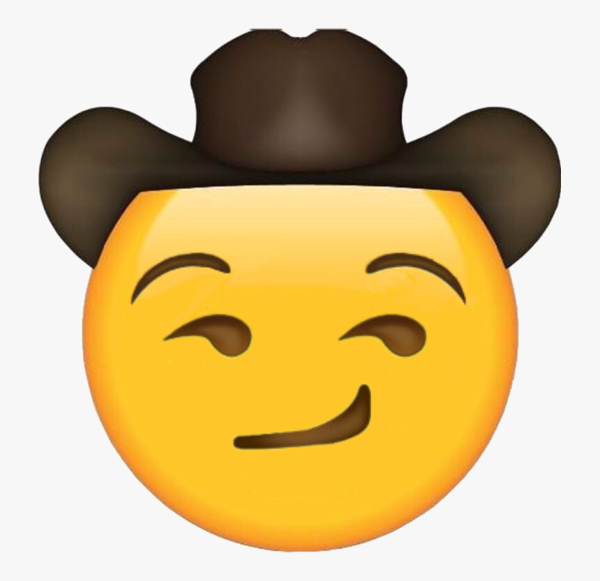 #improved Winky#freetoedit - Sad Cowboy Hat Emoji, HD Png Download, Free Download