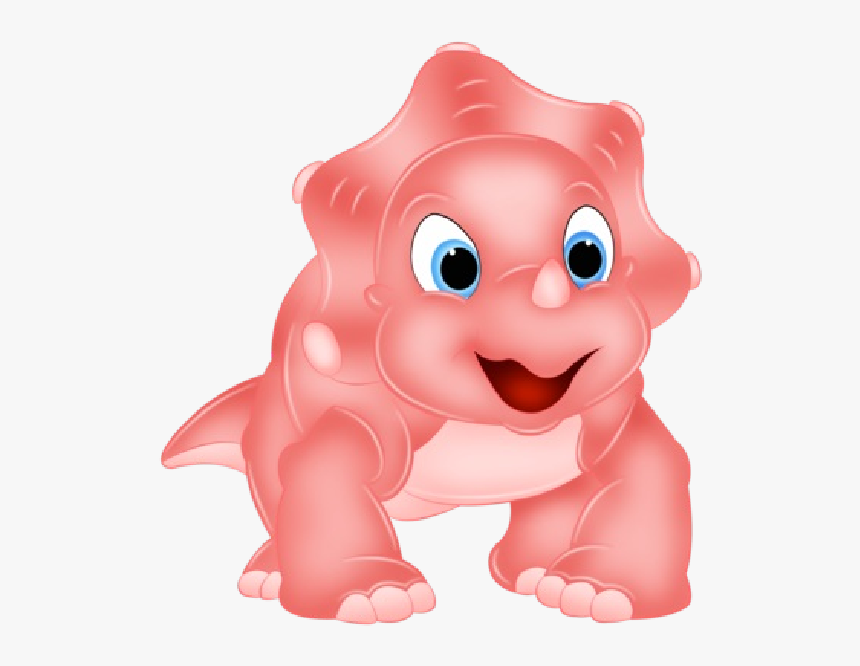 Pink Dinosaur Clip Art At Clker - Transparent Cute Dinosaur Cartoon, HD Png Download, Free Download