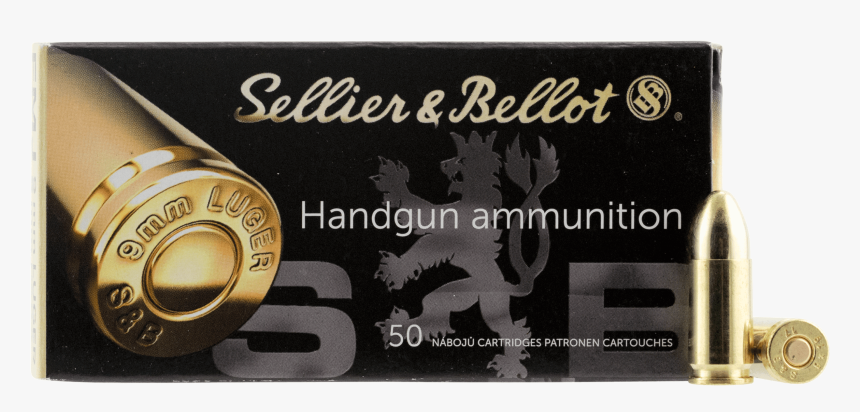 Sellier & Bellot 9mm 115 Grn Fmj, HD Png Download, Free Download