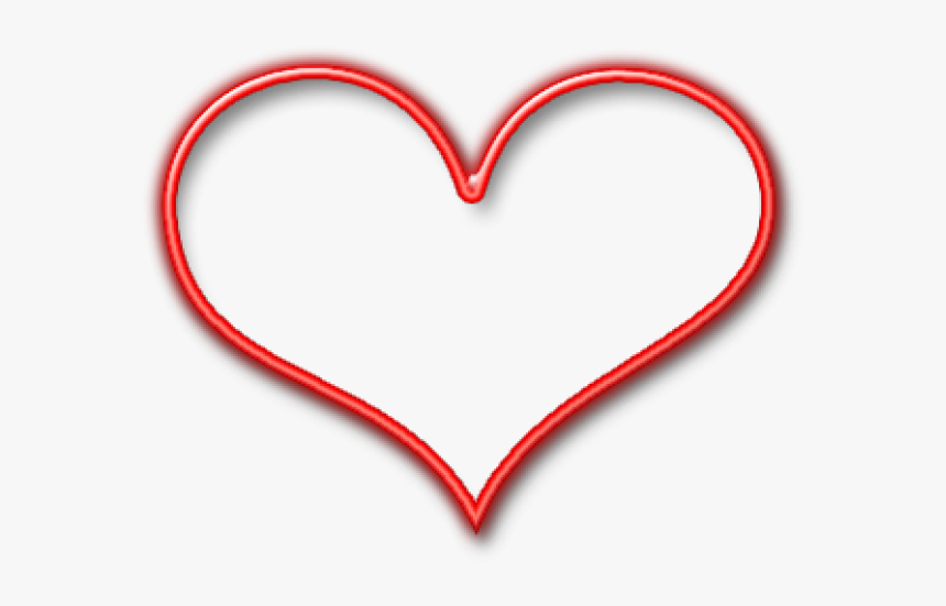 Red Heart Outline - Heart, HD Png Download, Free Download