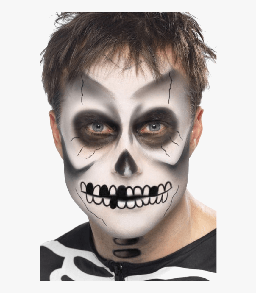 Skeleton Makeup & Applicator - Skeleton Face Paint, HD Png Download, Free Download