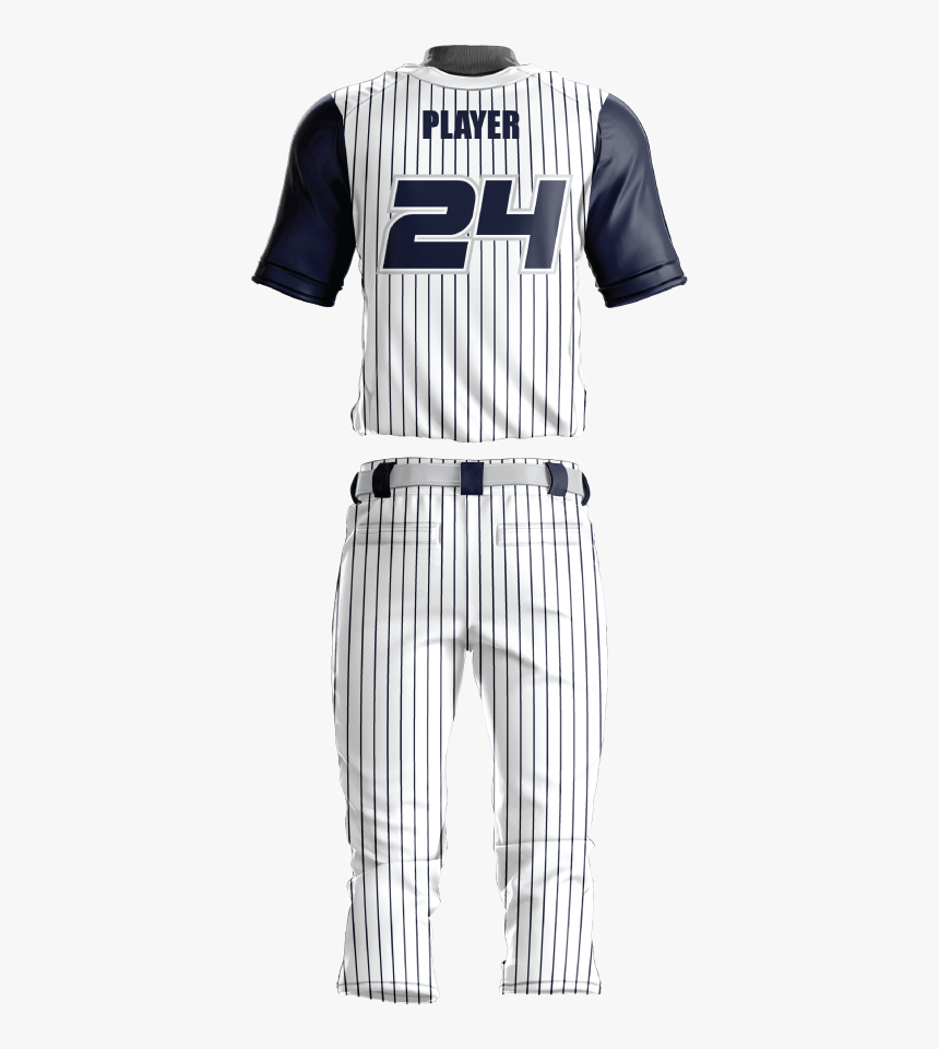 Custom Sublimated Baseball Uniform United-back View - Baseball Uniform, HD Png Download, Free Download