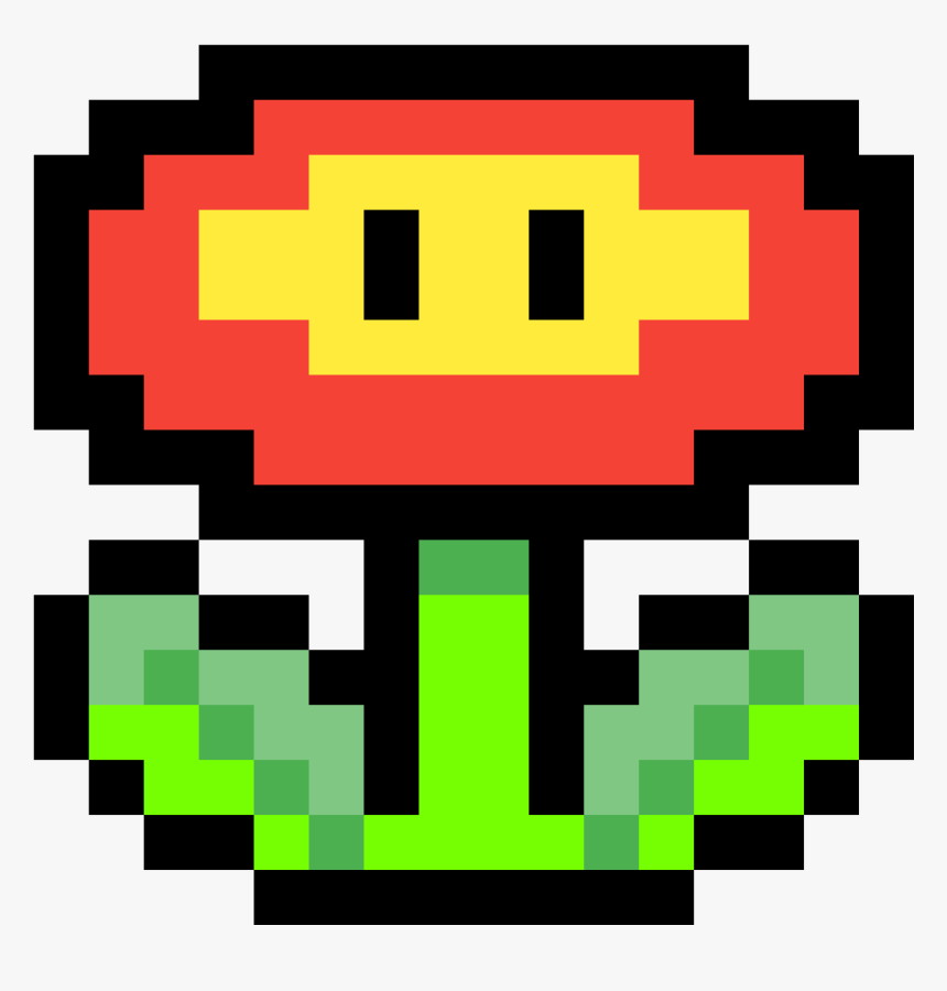 Mario Fire Flower 8 Bit Png, Transparent Png, Free Download