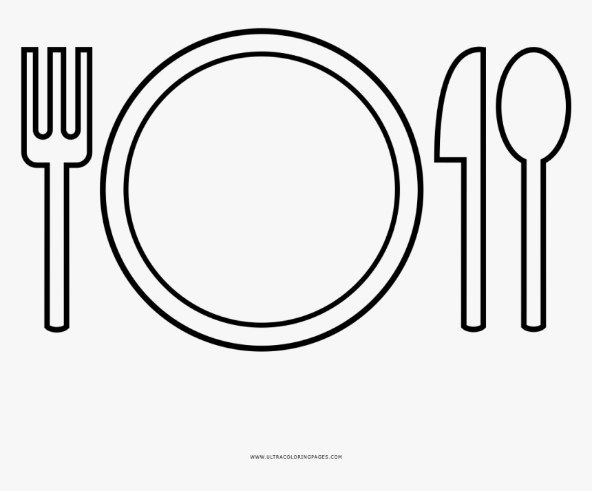 Place Setting Coloring Page - Circle, HD Png Download, Free Download