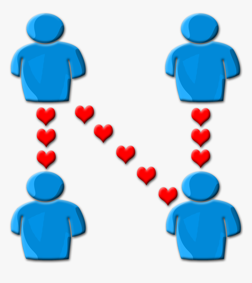 This Is A Poly Relationship Involving 4 People, HD Png Download, Free Download