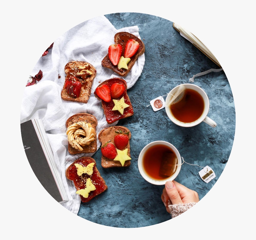 Breakfast Vegan Recipes - Tea With Laptop Background, HD Png Download, Free Download