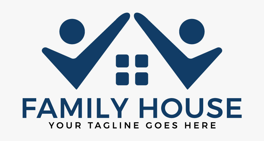 Family House Vector Logo Design - Logo, HD Png Download, Free Download