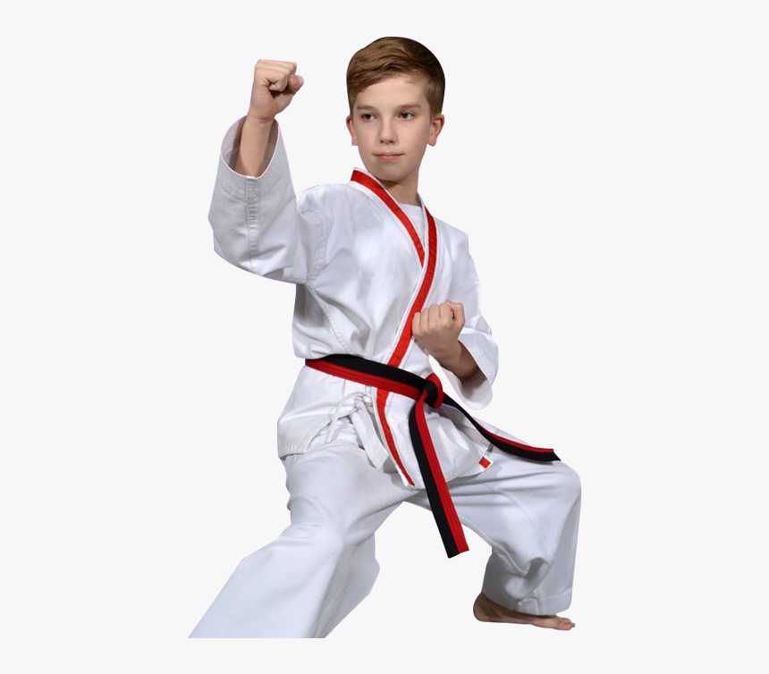 Teen Boy In Karate Stance - Karate, HD Png Download, Free Download
