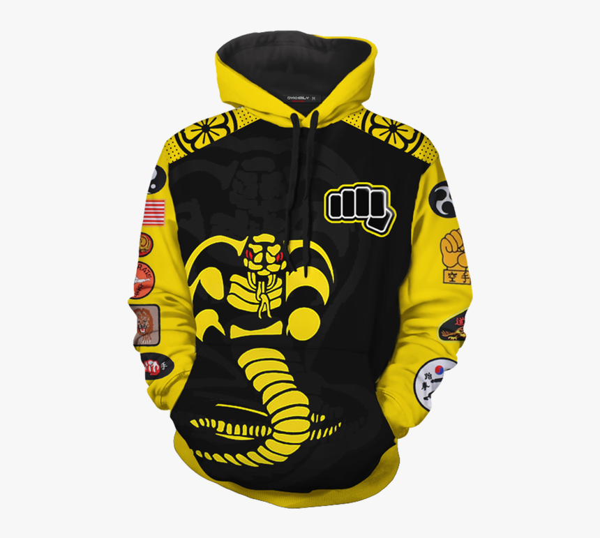 Cobra Kai Hoodie Yellow, HD Png Download, Free Download