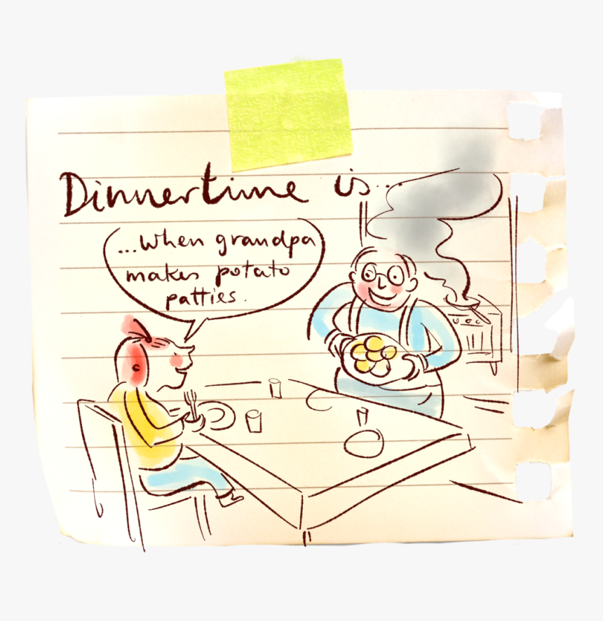 Dinnertime-memories - Cartoon, HD Png Download, Free Download