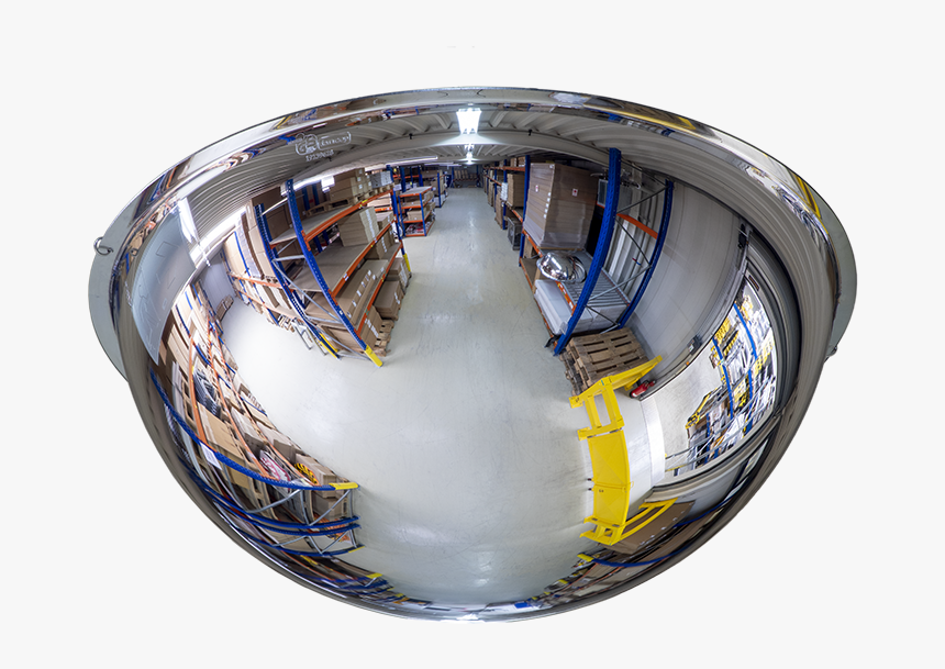 360° Dome Mirror - Blue And White Porcelain, HD Png Download, Free Download