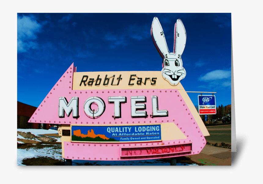 Rabbit Ears Motel Greeting Card - Antelope Jackrabbit, HD Png Download, Free Download