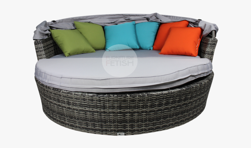 Oval Rattan Canopy Daybed, HD Png Download, Free Download