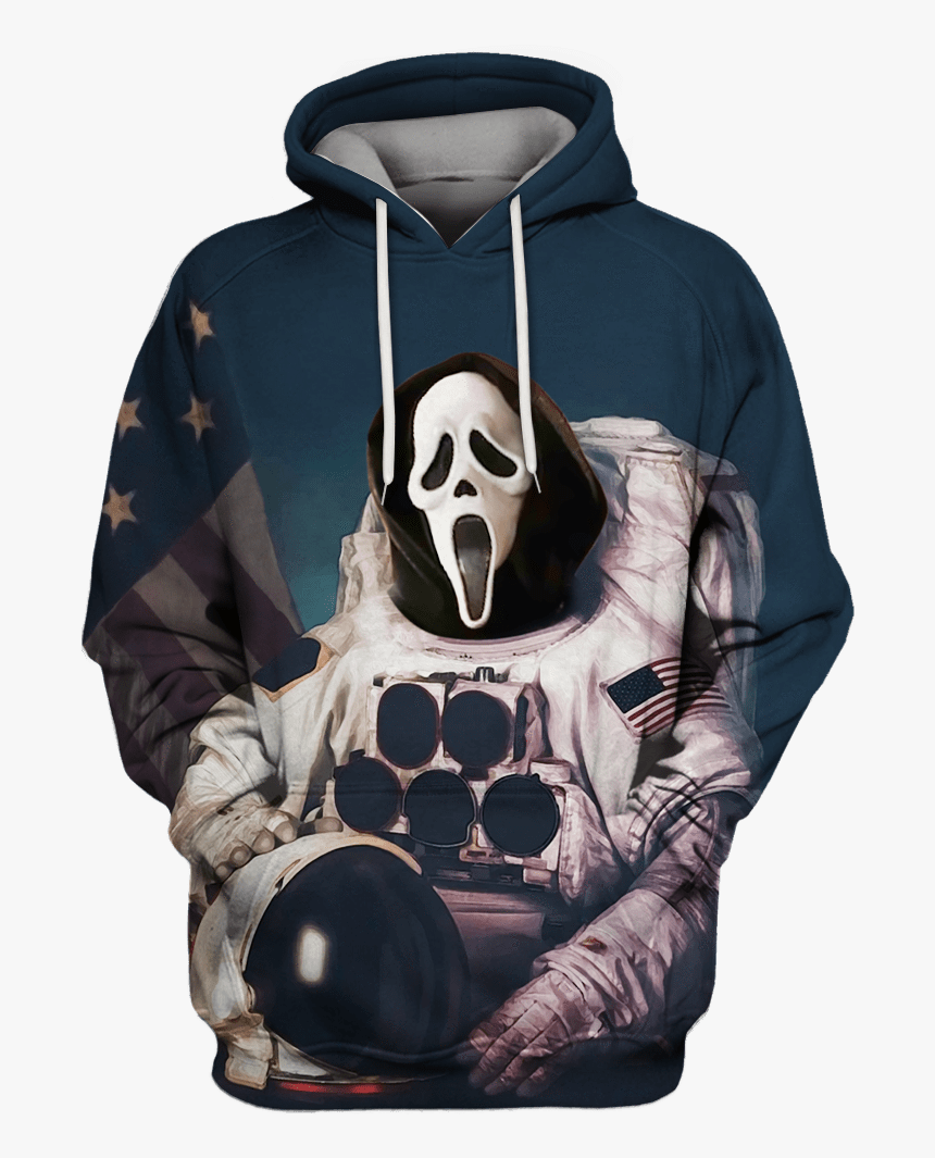 Gearhuman 3d Ghostface Astronaut Custom T-shirt - Cat Astronaut Painting, HD Png Download, Free Download