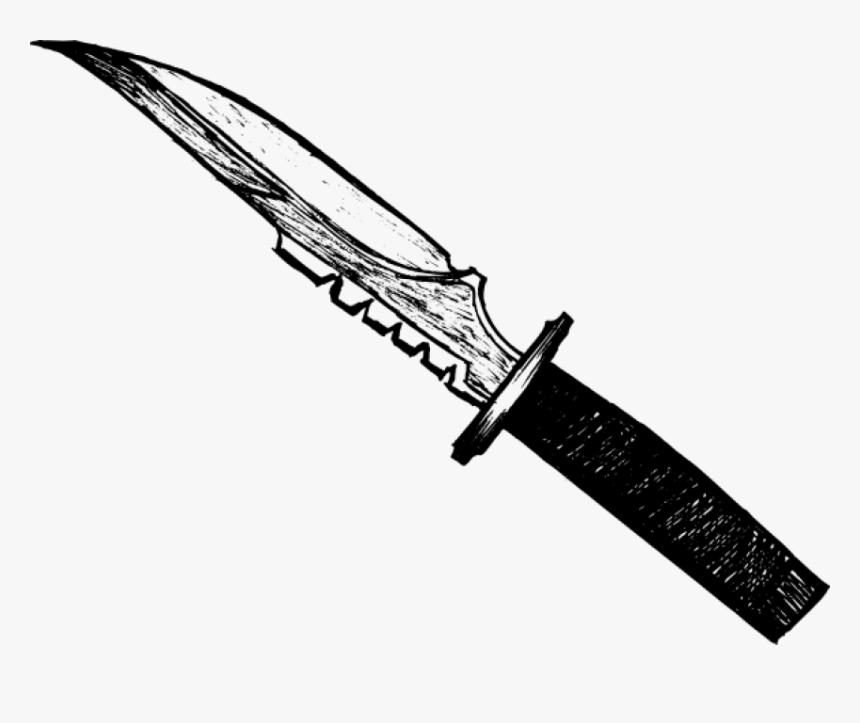 Drawing Knives Design - Knife Drawing Png, Transparent Png, Free Download