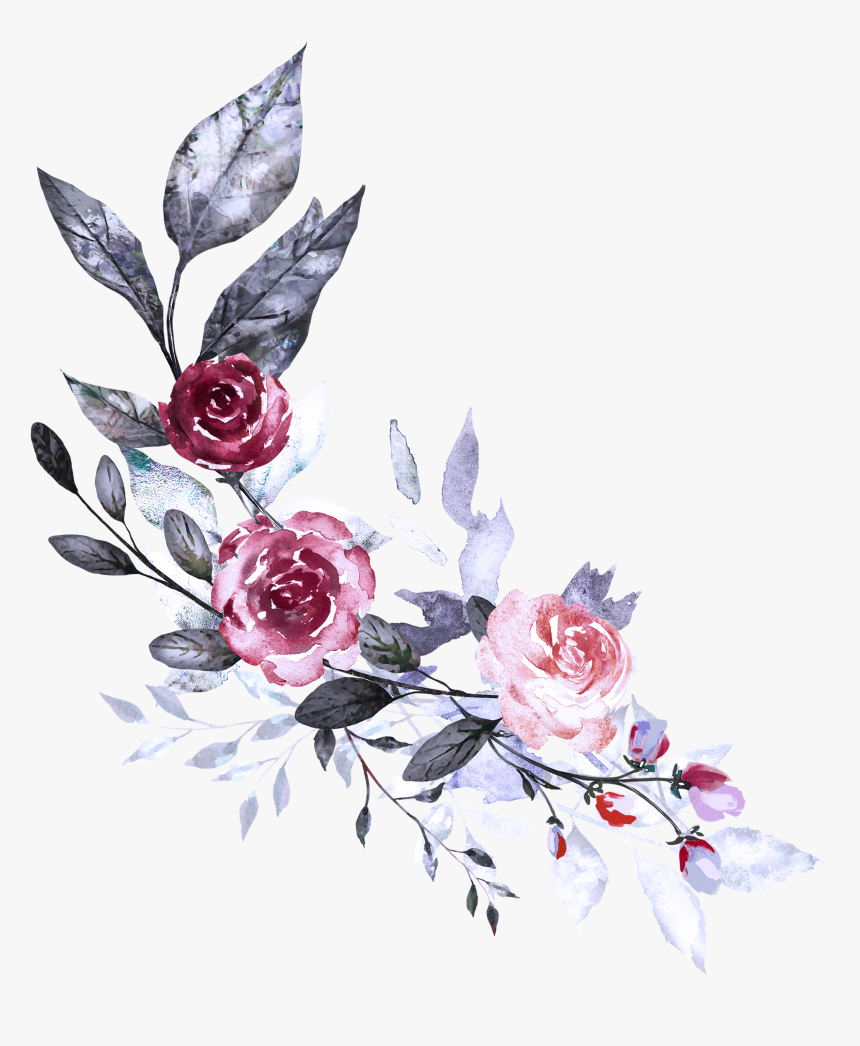 Painted Flowers Transparent Background, HD Png Download, Free Download