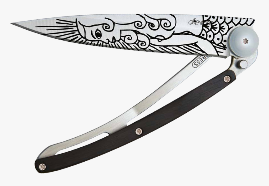 Deejo Tattoo Pocket Knife Mermaid - Deejo Knife, HD Png Download, Free Download