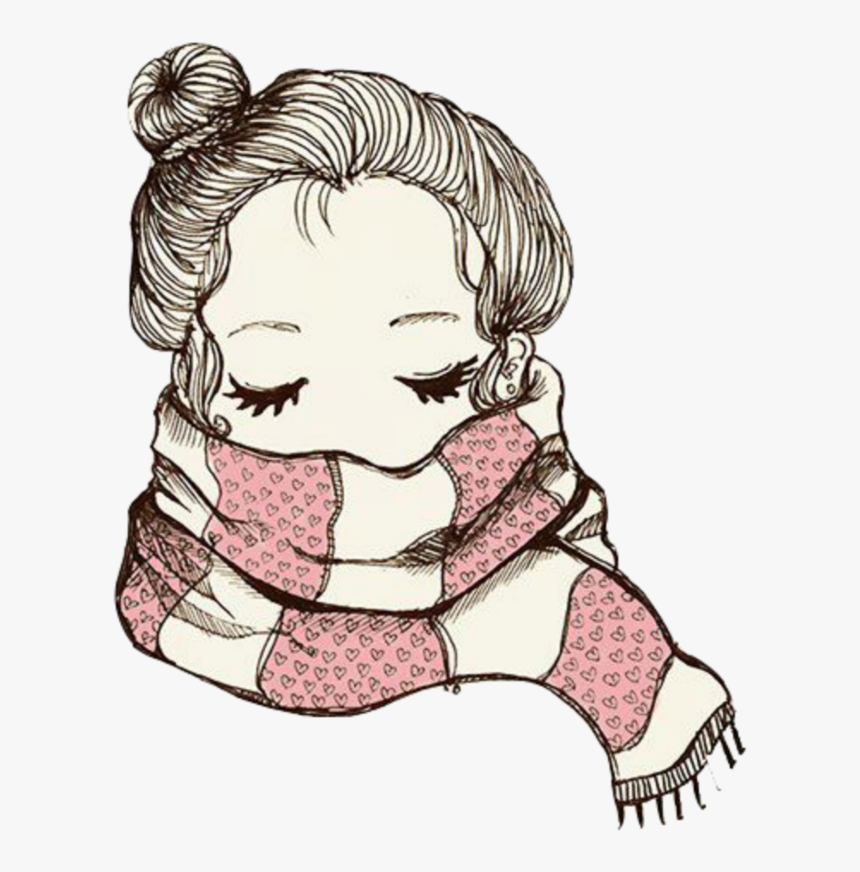 #ftestickers #woman #girl #portrait #winter #scarf - Para Whatsapp De ...