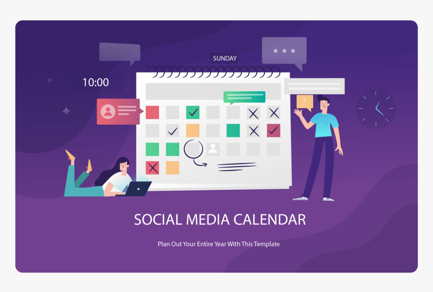 Social Media Calendar - Freepik Time Management, HD Png Download, Free Download