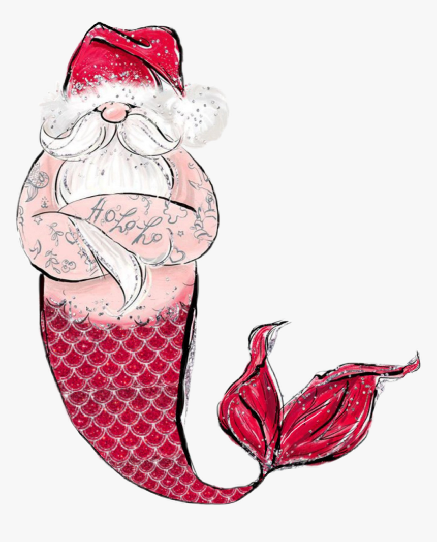 Santa Claus Cartoon Mermay, HD Png Download, Free Download
