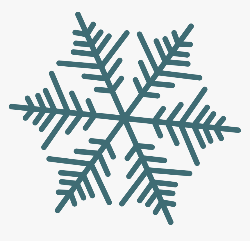 Let It Snow Snowflake - Transparent Background Cartoon Snowflakes, HD Png Download, Free Download