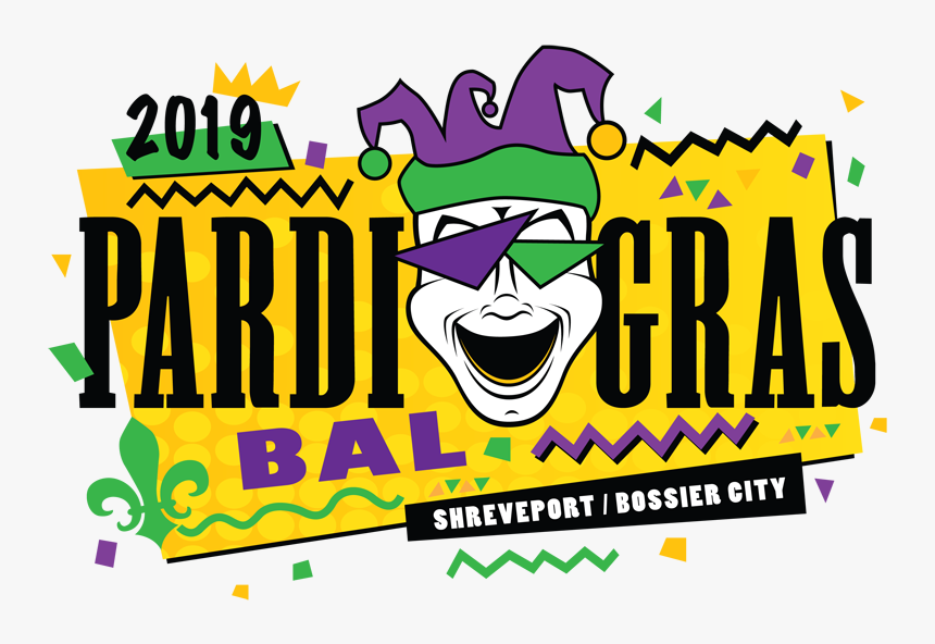 Mardi Gras 2019 Clipart Heart Pardi Gras Bal Shreveport - Pardi Gras, HD Png Download, Free Download