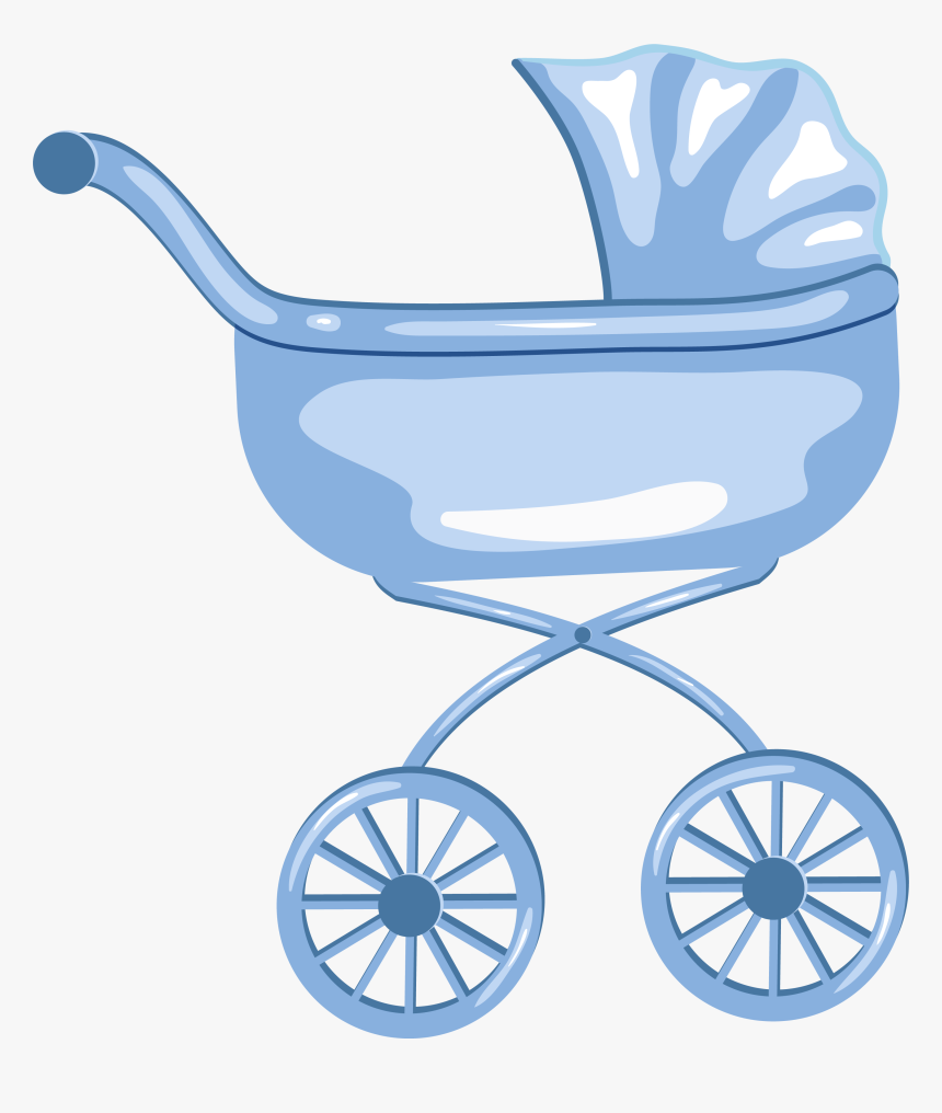 Blue Baby Carriage Clipart - Baby Transport, HD Png Download, Free Download