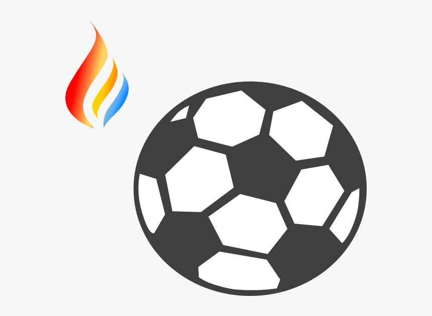 Maron Flame Logo 5 Clipart - Transparent Soccer Ball Vector, HD Png Download, Free Download