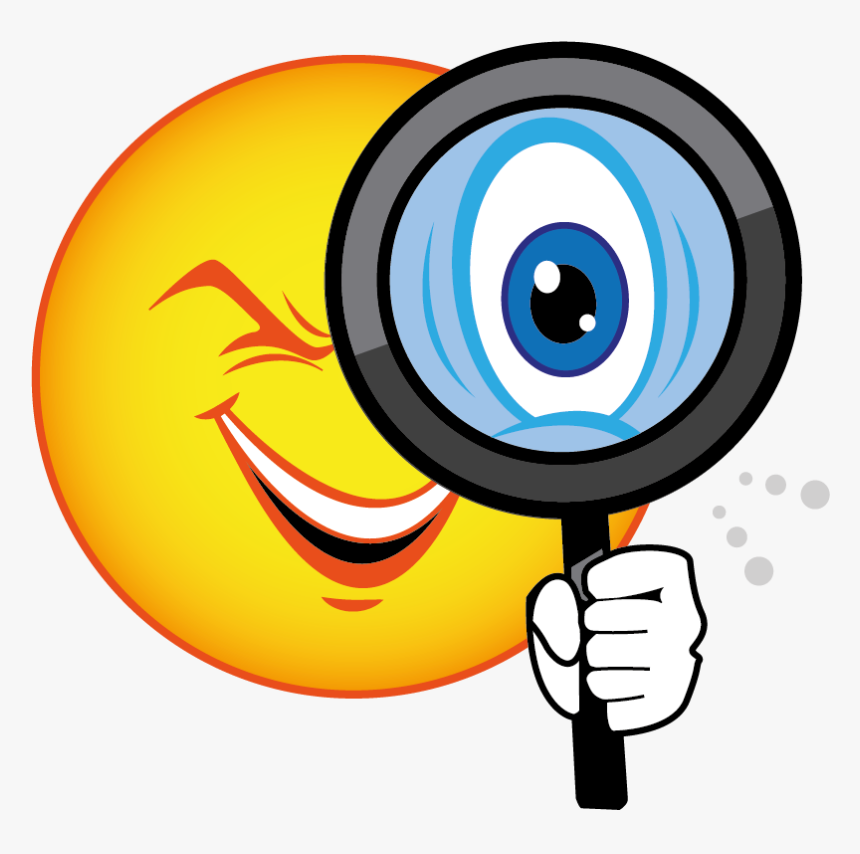 Villeneuve Controle Technique - Smiley Magnifying Glass Emoji, HD Png Download, Free Download