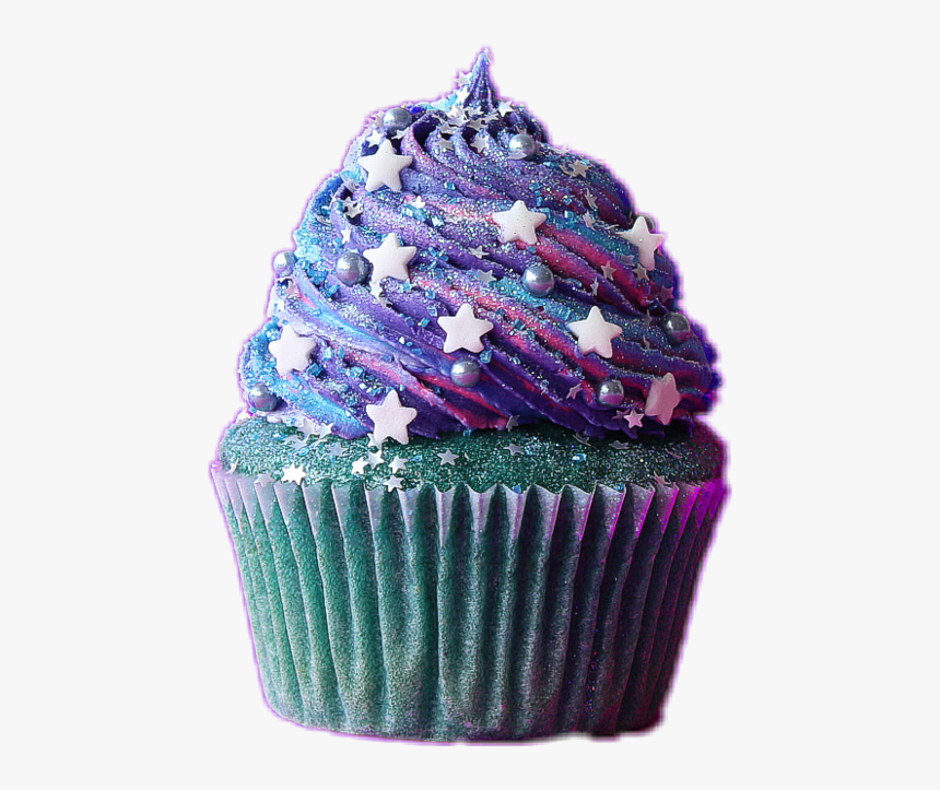 Vector Freeuse Stock Purple Cupcakes Clipart - Galaxy Cupcake, HD Png Download, Free Download