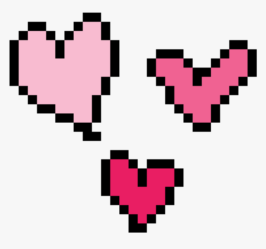 Transparent Pixel Hearts Png - Transparent Background Pixel Heart, Png Download, Free Download