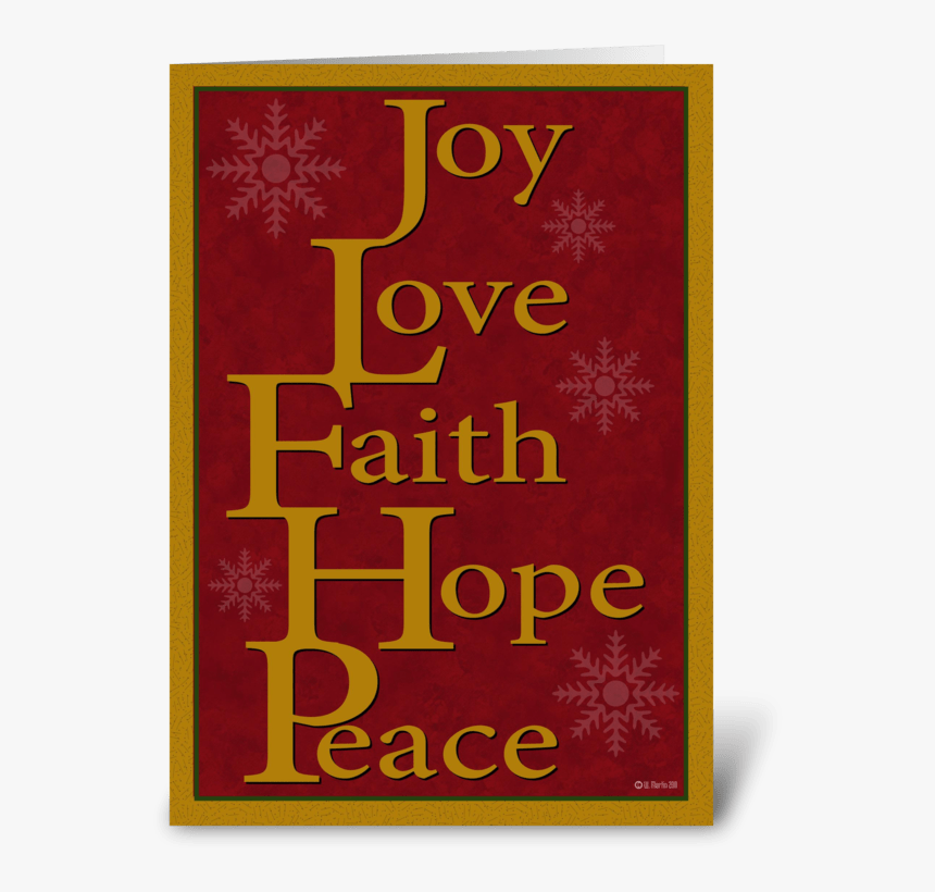 Christmas Words Christmas Card Greeting Card - Christmas Card Words, HD Png Download, Free Download
