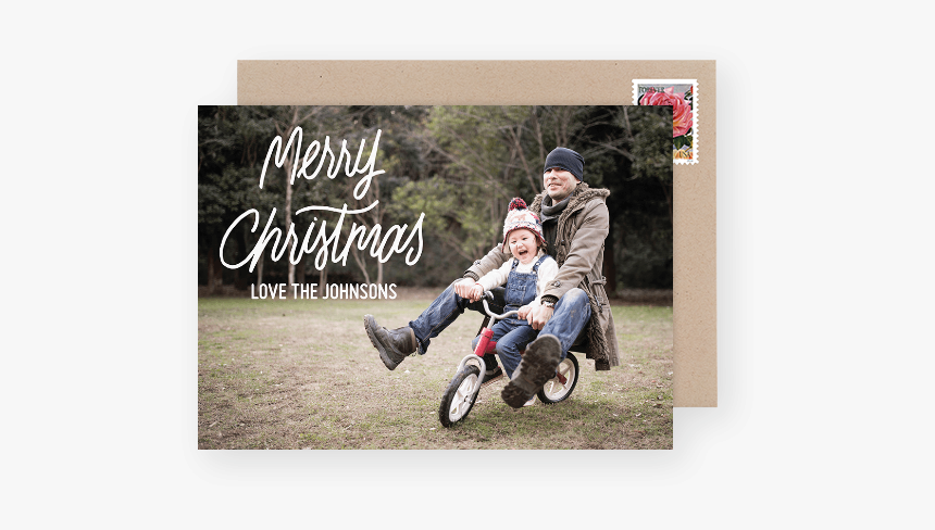 Script Photo Christmas Card - Photograph, HD Png Download, Free Download