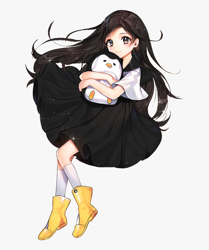 Anime Black Hair Brown Eyes Hd Png Download Kindpng