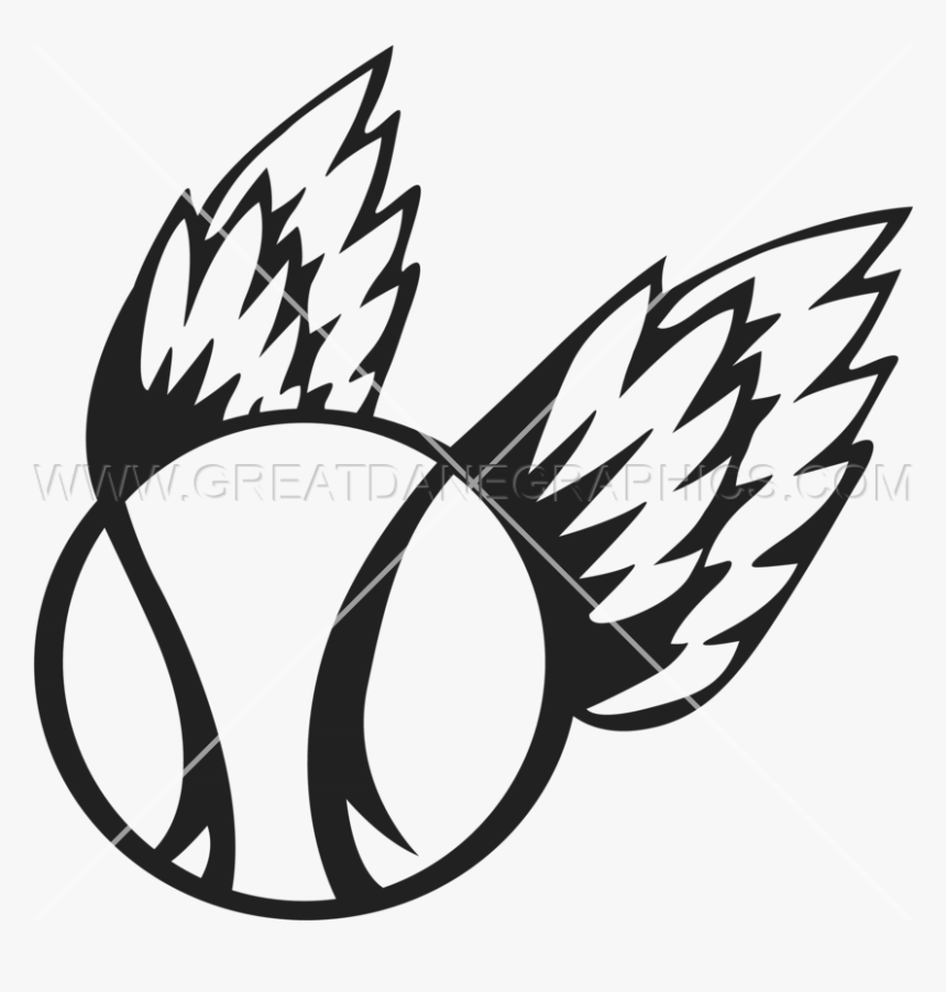 Baseball With Wings Clipart Jpg Freeuse Stock Baseball - Baseball With Wings Drawn, HD Png Download, Free Download