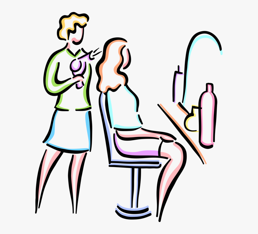 Vector Illustration Of Beauty Salon Beautician And, HD Png Download, Free Download