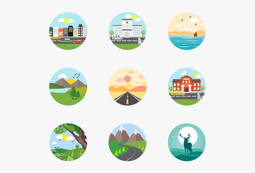 Landscape Icon Free, HD Png Download, Free Download