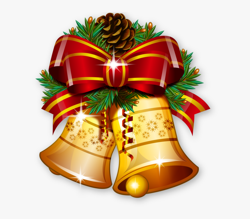 Christmas Jingle Bells With Red Bow Tie And A Pine - Bose Soundsport, HD Png Download, Free Download