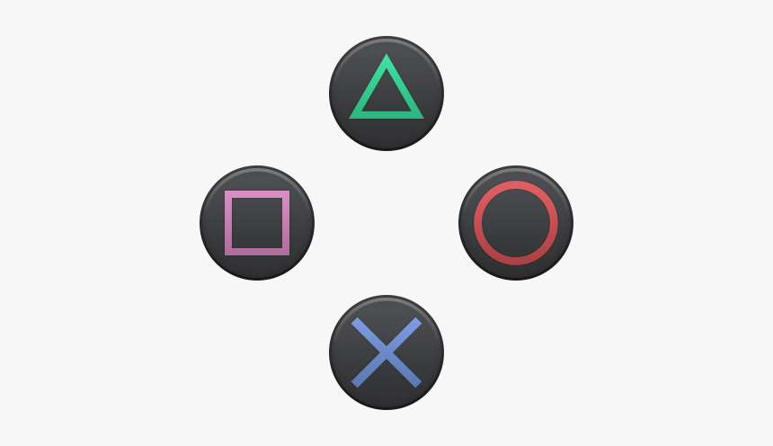 #buttons #botões #botão #button #ps1 #playstation #console - Playstation Controller Buttons Vector, HD Png Download, Free Download