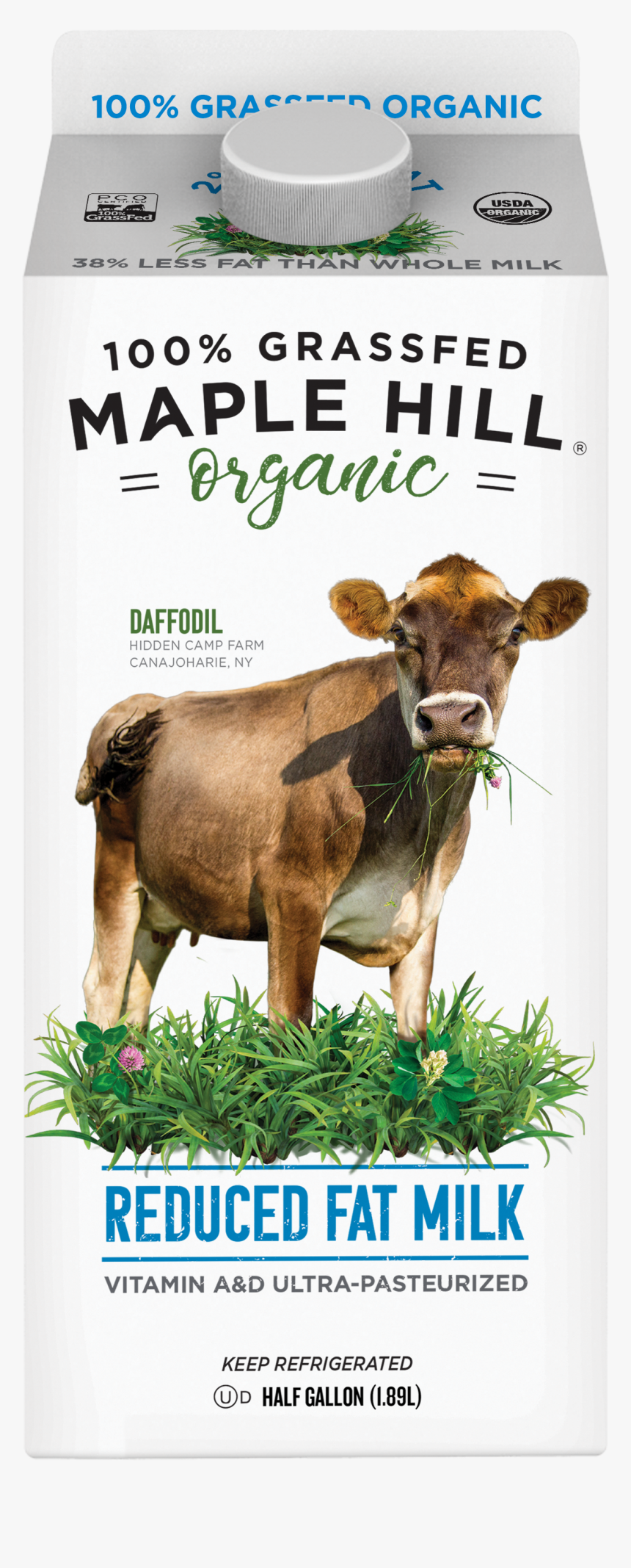 Organic Reduced Fat Milk, HD Png Download, Free Download